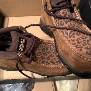 Ariat Women’s Tan and Brown Leopard Boots